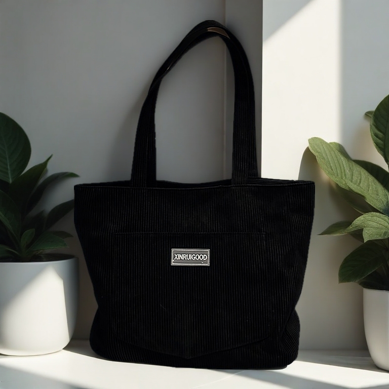 Korean Style Canvas Bag ins Shoulder Portable Tote Bag Large Capacity College Commuter Class