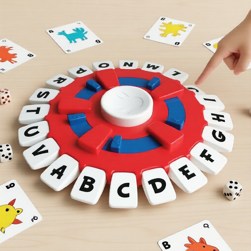 Interactive Family Party Board Game - Basta Stop 10 Seconds Fast Word Play with Letter Locking, Educational Toy for Quick Thinking & Logic, Gift-Ready Desktop Presentation Box Permainan Papan Keluarga Interaktif - Basta Stop 10 Saat: Permainan Kata Pantas