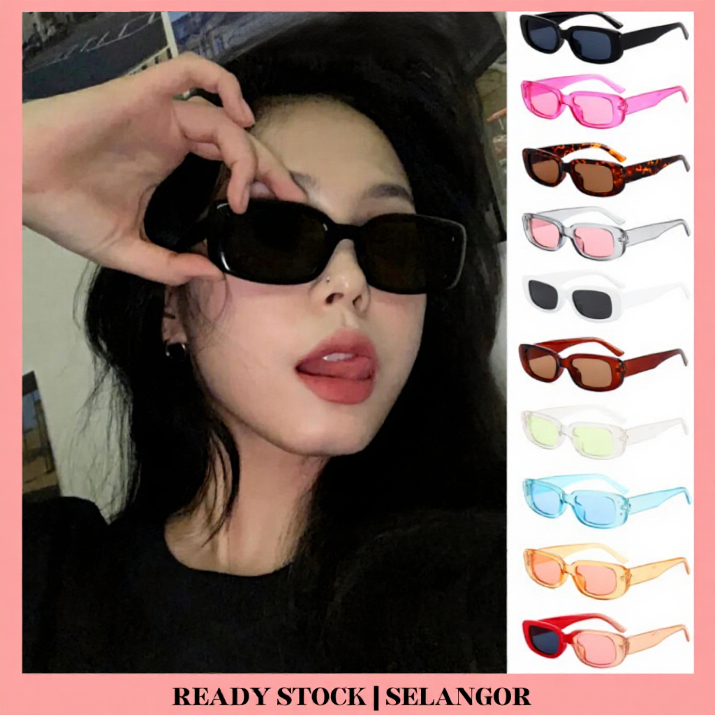【READY STOCK MALAYSIA】Y2K Stylish Sun Glasses Stylish Square Frame Sunglasses Wild Square Glasses Female Cermin Mata