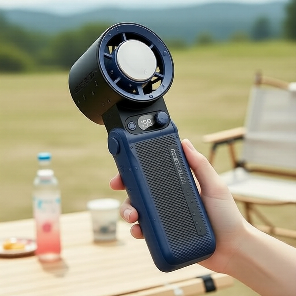 Compact Foldable Mini Fan, 8000mAh USB Rechargeable, 199 Speeds, 30-Hour Runtime, Silent Handheld Airflow F5PRO Kipas Mini Boleh Lipat, 8000mAh boleh cas semula USB, 199 kelajuan, tahan 30 jam, aliran udara tangan senyap F5PRO