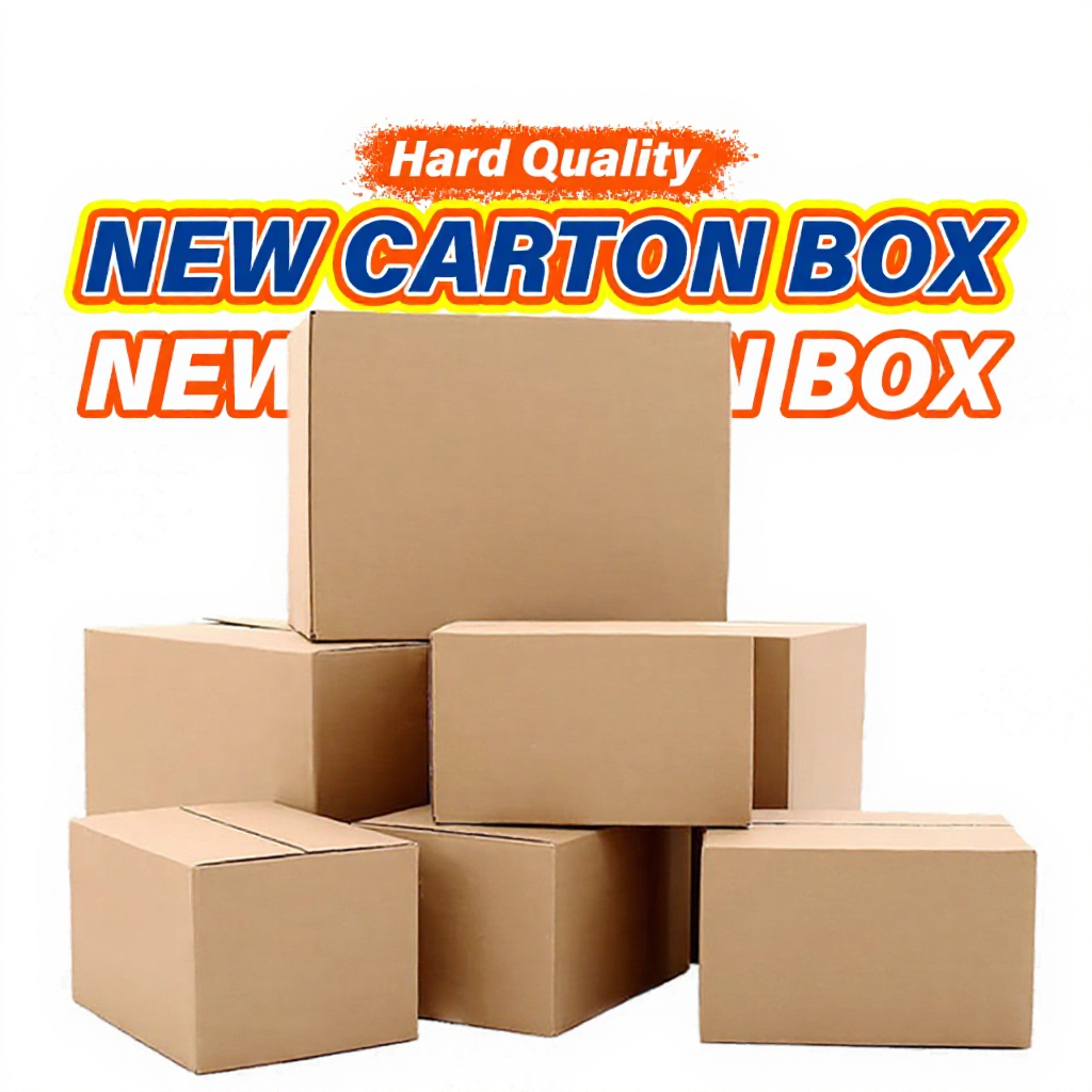Corrugated Carton Box Packaging Courier Parcel Box Kotak Karton Pembungkusan Kotak Penghantaran