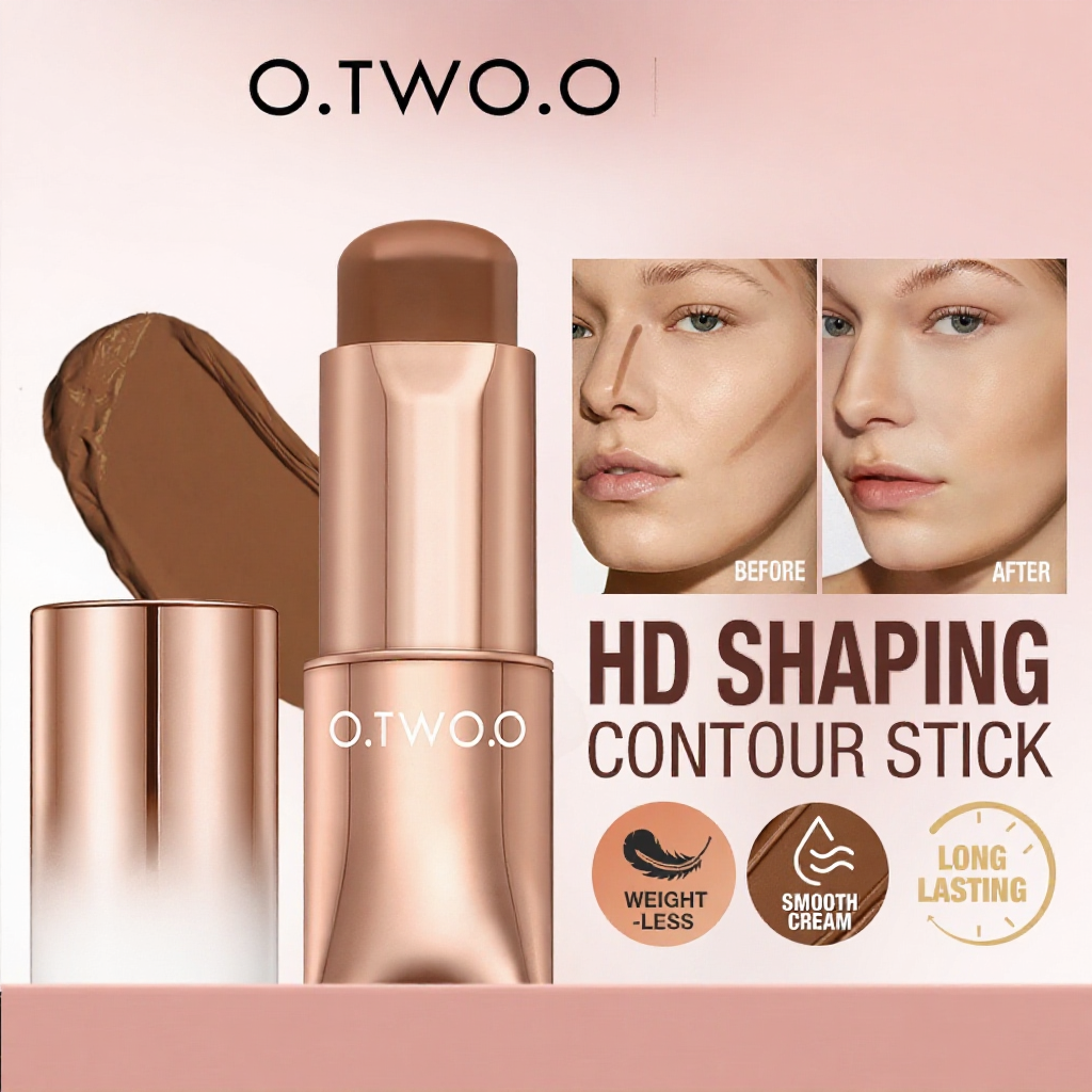 O.TWO.O HD Contour Stick Cream Bronzer Highlighter 4 Warna