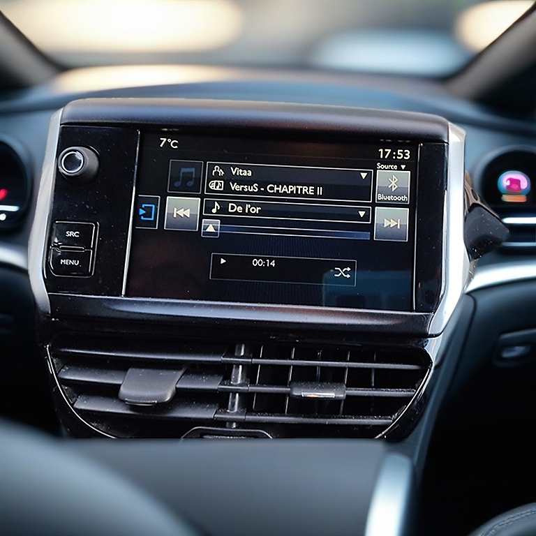 Car 7Inch Contact Screen Glass Digitizer Navigation for Peugeot 208