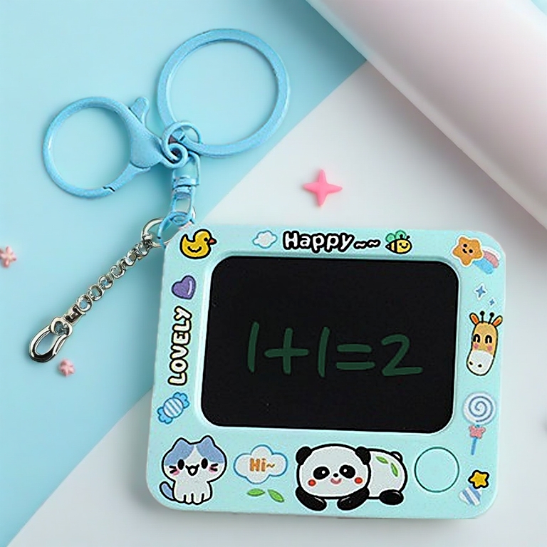 Mini Graffiti Board Keychain Figurine Creative Keychains Cute Bag Pendant Couple Small Gift Children's Painting Toys