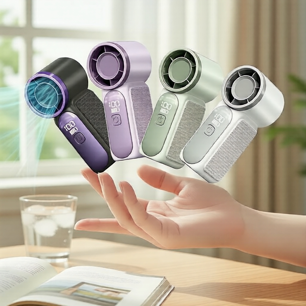 USB Mini Handheld Fan, Pocket-Sized Cooling for Travel & Outdoor Use Kipas Mini USB Tangan Saiz Poket Untuk Kegunaan Perjalanan & Luar