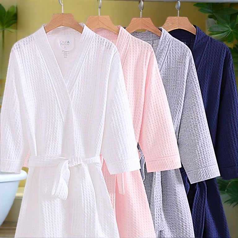 Couple Nightgown Women Spring Autumn Thin Men Plus Size Pajamas White Bathrobe Women Dressing Robe Absorbent Bathrobe Summer