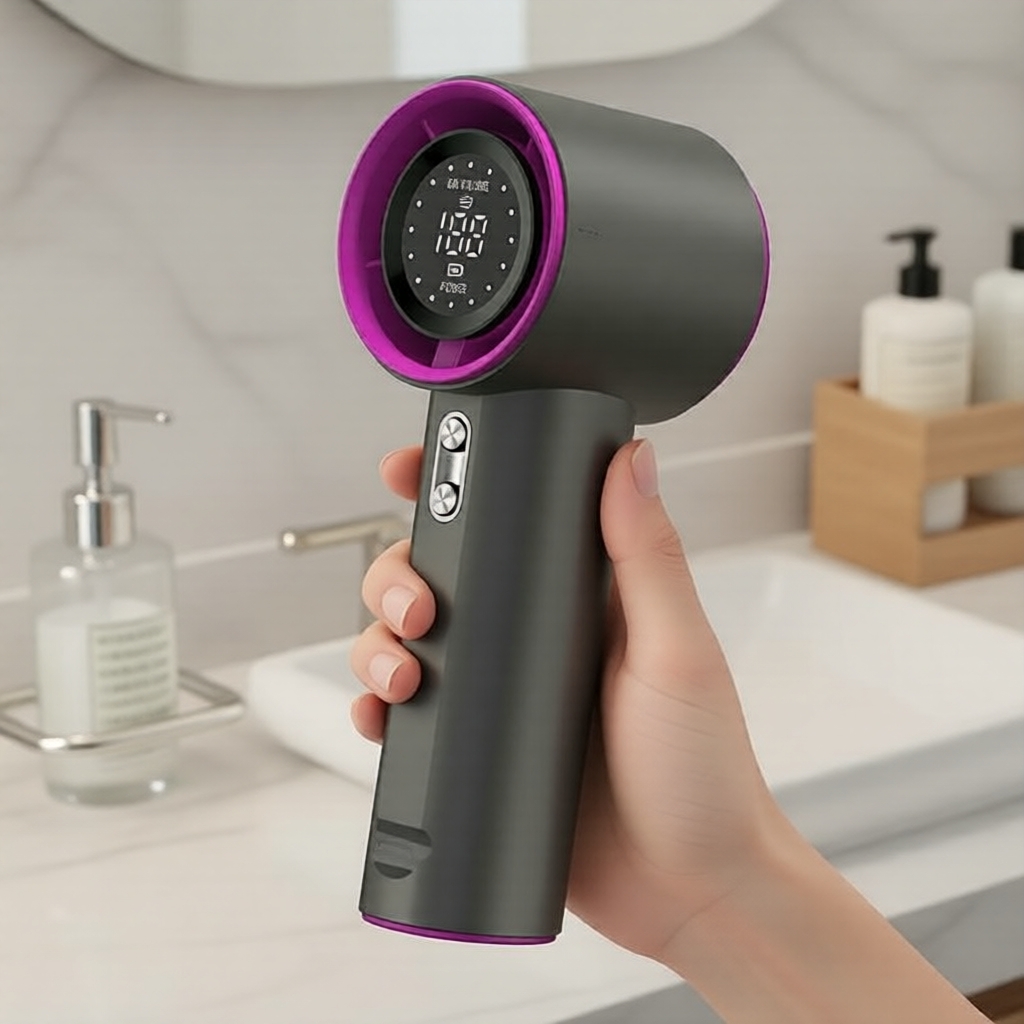 S001 Mini Handheld High-Speed Fan 100-Speed Powerful Digital Display USB Rechargeable for Outdoor Use A11 S001 Mini Fan Genggam Kipas Laju Tinggi 100-Kelajuan Paparan Digital USB Boleh Cas Semula Luar A11