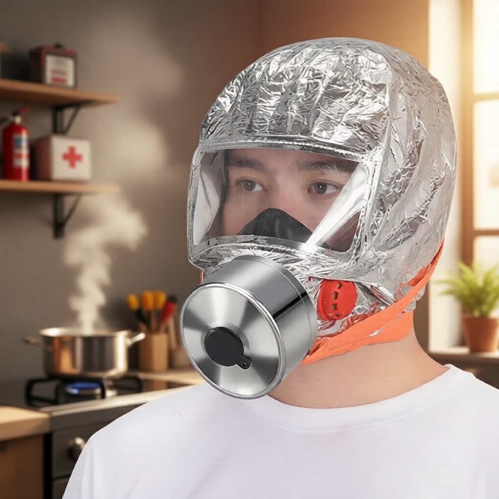 One Piece Survival Escape Masks Defend Against Toxic Fumes, Smoke, Fire, Intense Heat Topeng Pelarian Kelangsungan Hidup One Piece - Melindungi daripada Gas Beracun, Asap, Api, Haba Terik