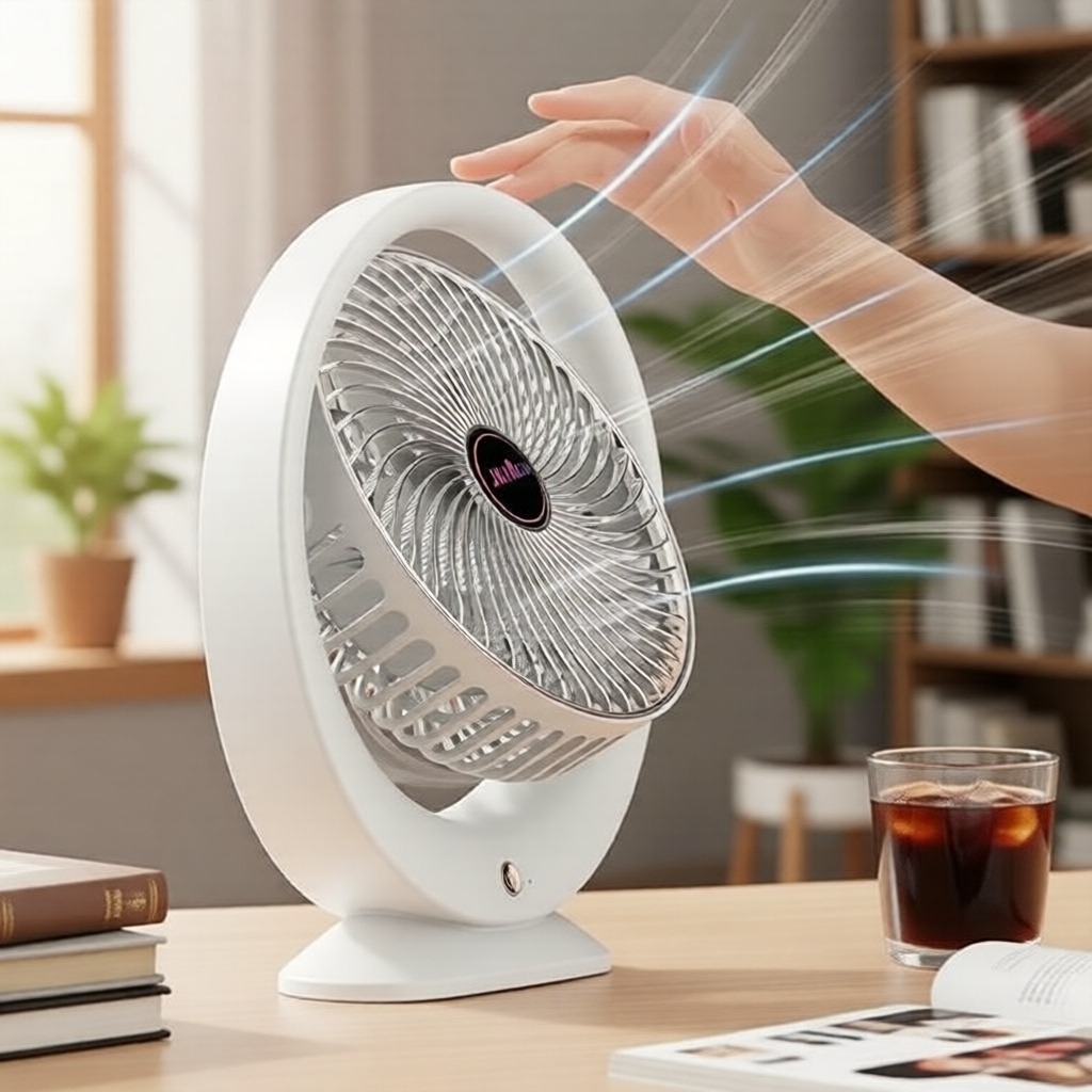 Single-Speed USB Desk Fan, silent portable fan with no internal battery, enlarged blades, USB powered for home/office Kipas Meja USB Satu Kelajuan, Kipas Mudah Alih Senyap Tanpa Bateri Dalaman, Bilah Lebih Besar, Dikuasakan USB untuk Rumah/Pejabat