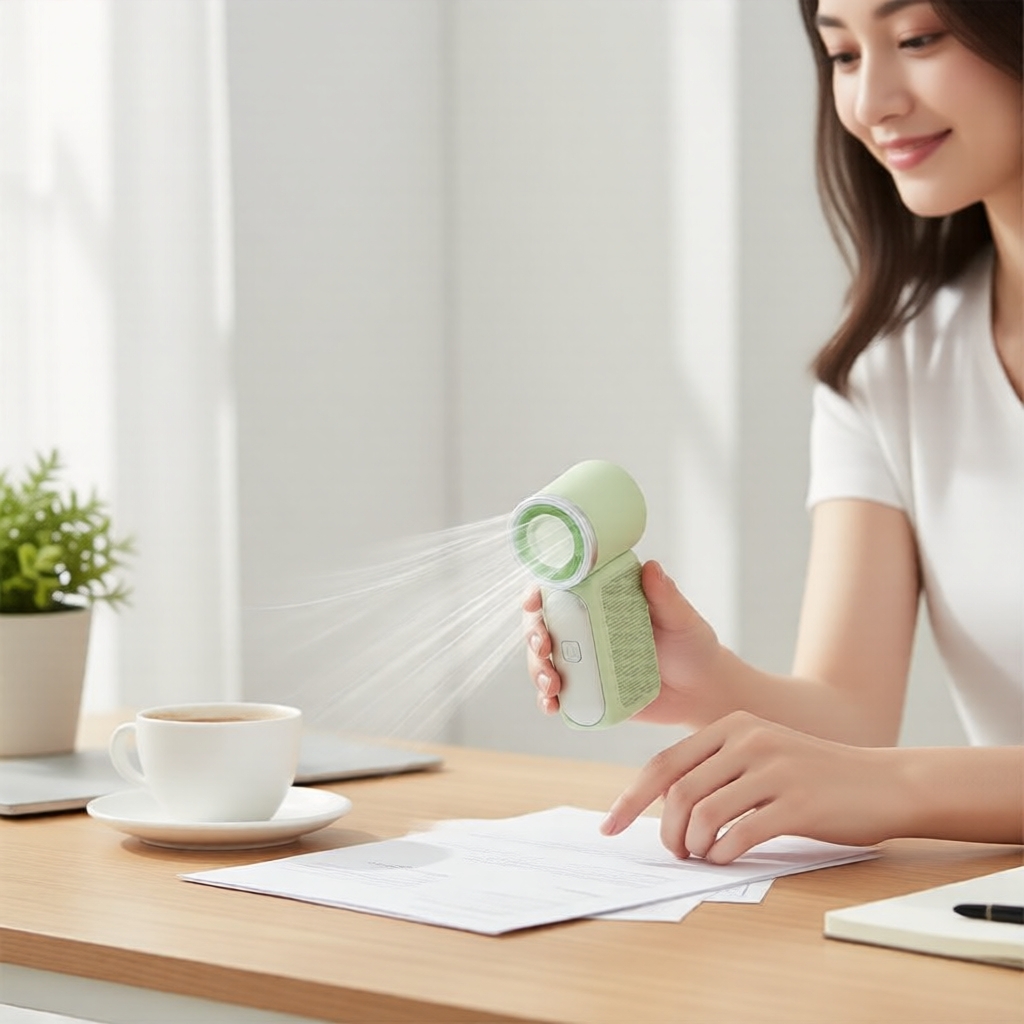 Compact USB Hand Fan, High-RPM Turbo, Rechargeable for Travel & Outdoors Kipas Tangan USB Kompak, Turbo Putaran Tinggi, Boleh Cas Semula untuk Perjalanan & Luar
