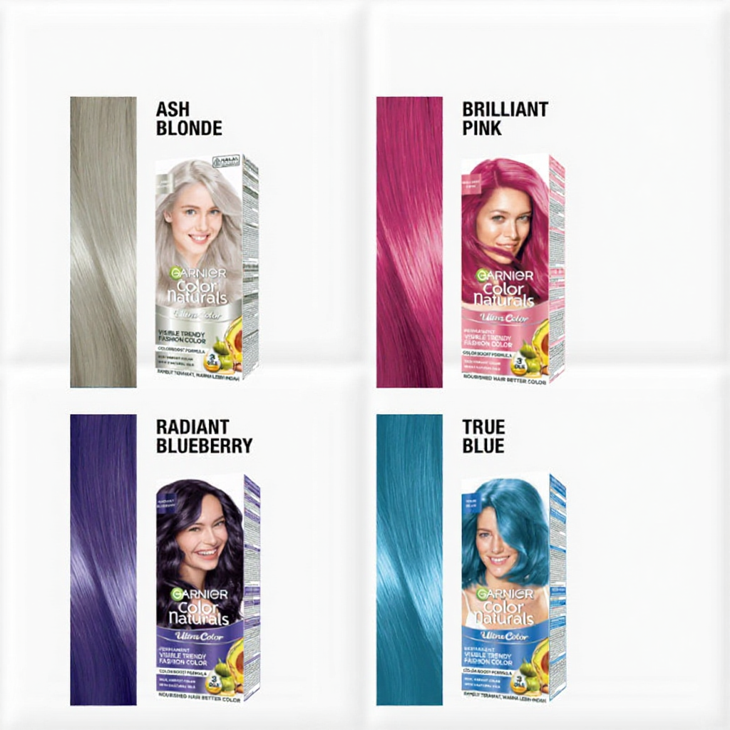 Garnier Color Naturals Ultra Color Hair (1 Kit) - 3 Natural Oils, Colorboost Formula, Nourished Hair, High fashion Color