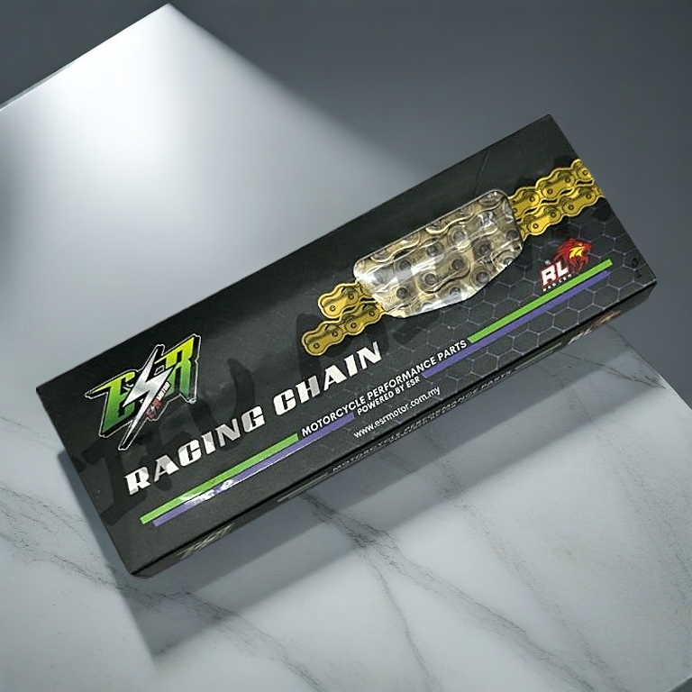 MCS 415 183 SPROCKET SET WITH ESR ORING HEAVY DUTY CHAIN GOLD LC135 RXZ Y125Z Y110 Y100 SRL110 RANTAI EMAS ESR 415-132L