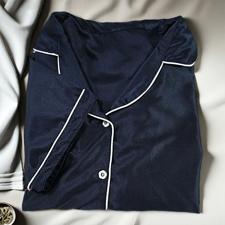 Lover Fashion PP Plain Satin Pajamas