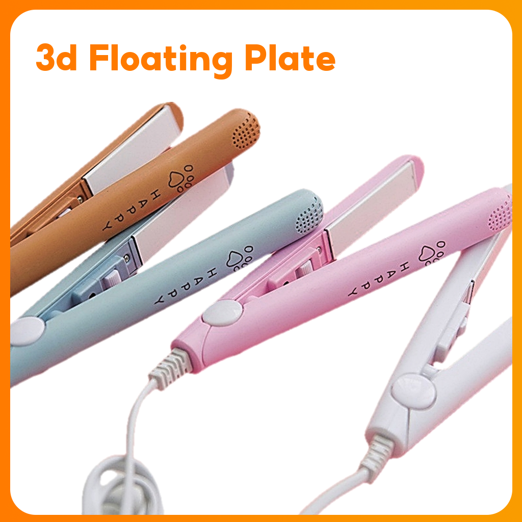 【6 gears】 2 in 1 Hair Straightener Hair Curler Portable Pelurus Rambut 直發棒 Straightening Styling Tools Home Travel 夾板