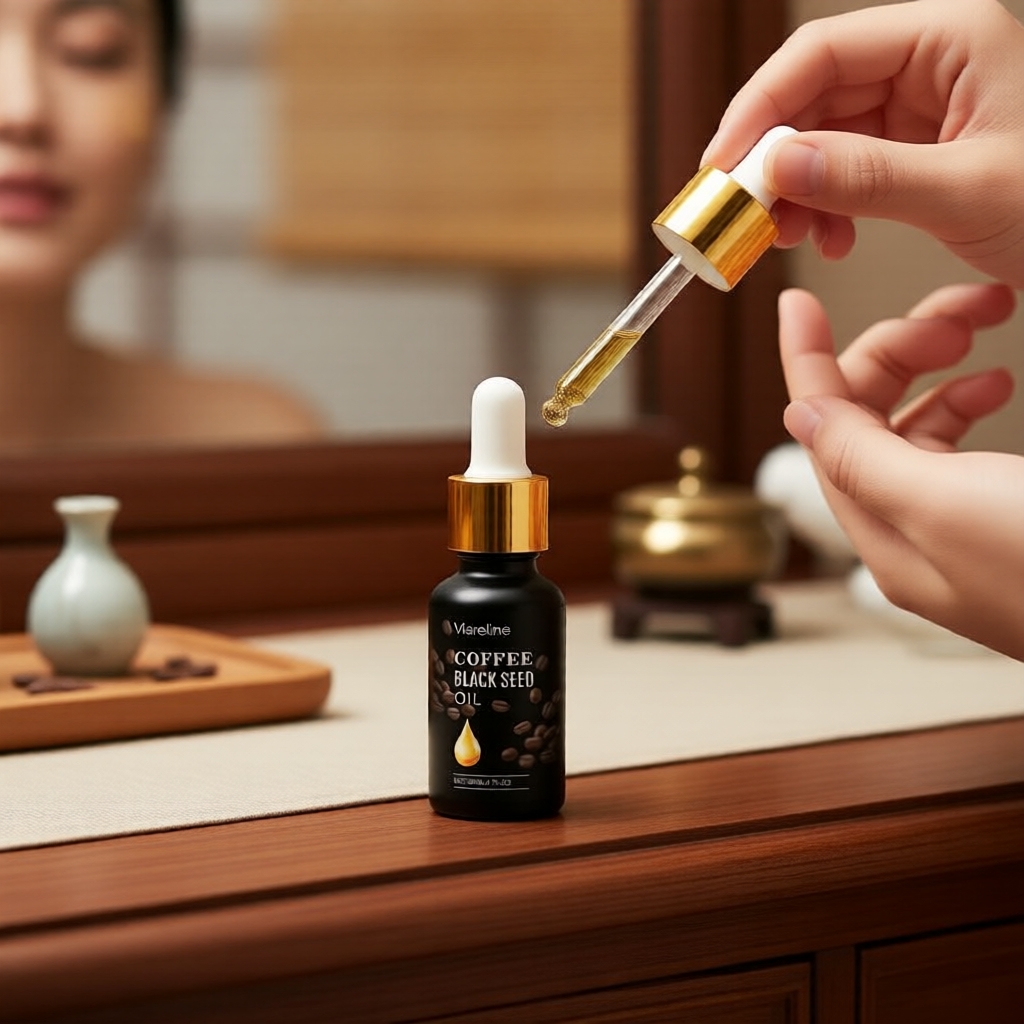 Black Seed Oil & Coffee Extract Facial Serum for Deep Hydration Minyak Habbatus Sauda &…