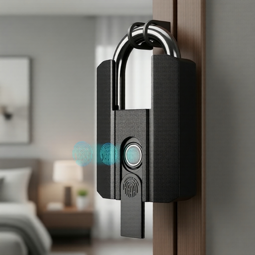 Smart Fingerprint Lock, 100 fingerprints, remote unlock, anti-cutting, IP65 waterproof, TTlock app, 2025 new model, spare mechanical key Kunci Cap Jari Pintar, 100 Cap Jari, Buka Jauh, Anti-Potong, Kalis Air IP65, Aplikasi TTlock, Model Baharu 2025,