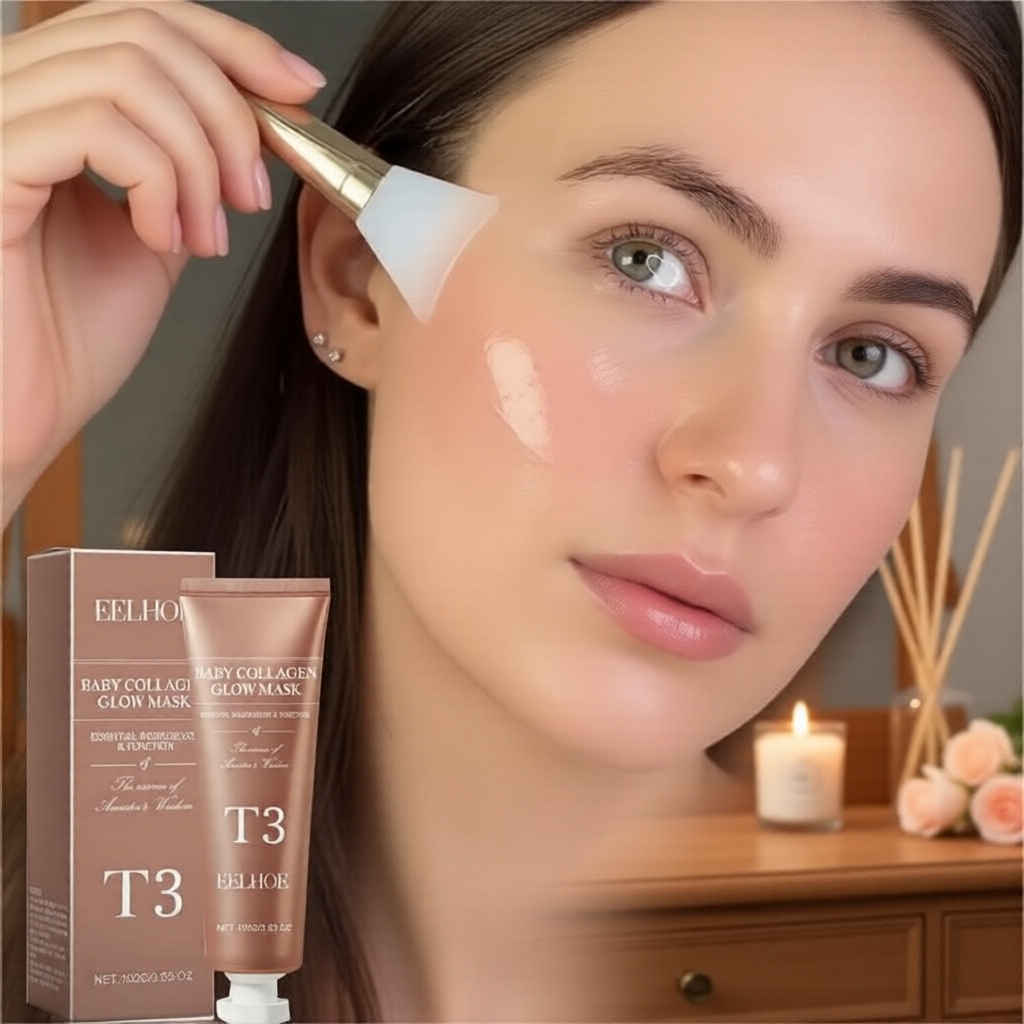 EELHOE Collagen Peel-Off Mask: Shrinks Large Pores & Removes Blackheads for Clearer Skin  EELHOE Topeng Kunyah Kolagen: Menghilangkan Liang Besar & Komedo untuk Kulit Cerah