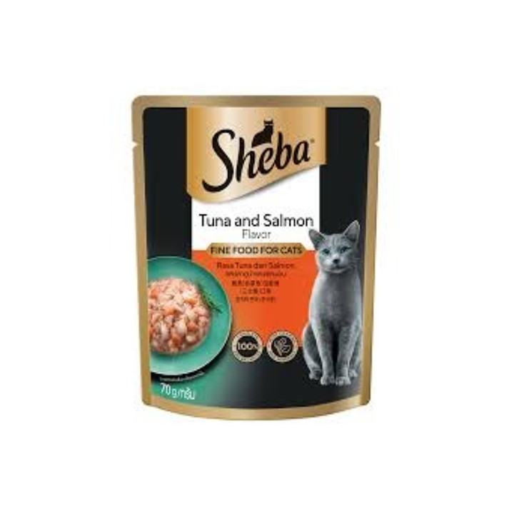 #saa004 Sheba (Pch)-tuna & Salmon Flavor 70g
