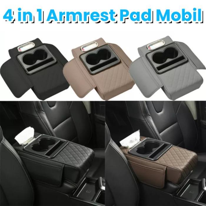 4 in 1 Car Armrest Pad Car Tissue Box Bottle Holder High Quality/ Armrest