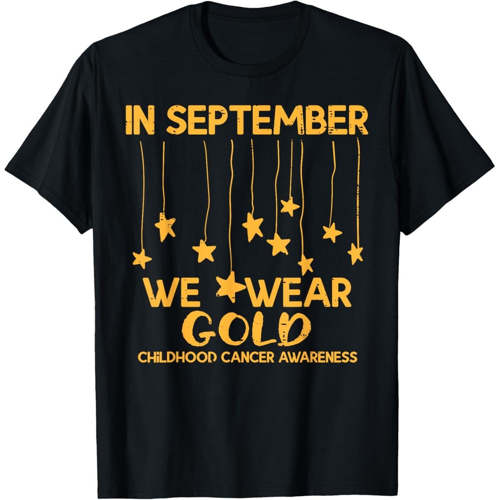 September We Wear Gold Childhood Cancer Support Unisex T-Shirt