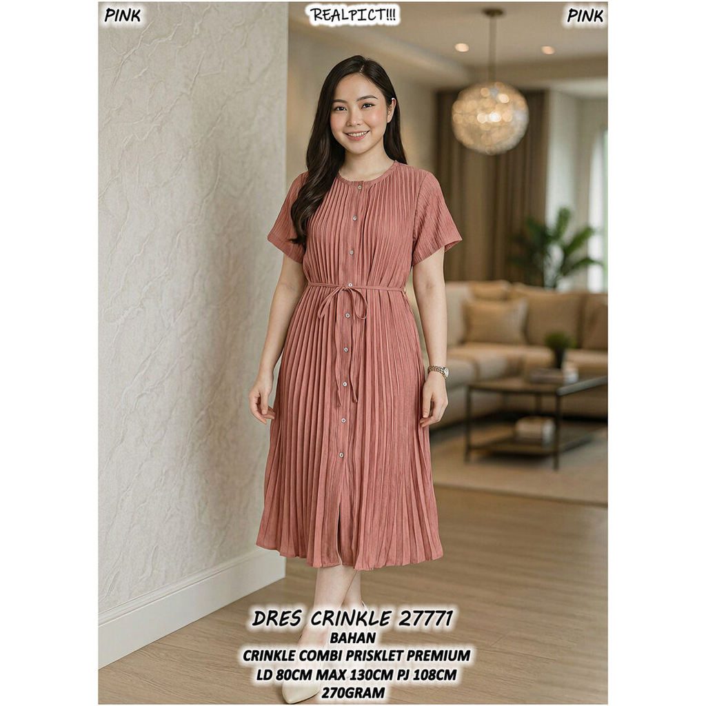 CRINKLE DRESS 27771 WITHOUT TANDING QUALITY
