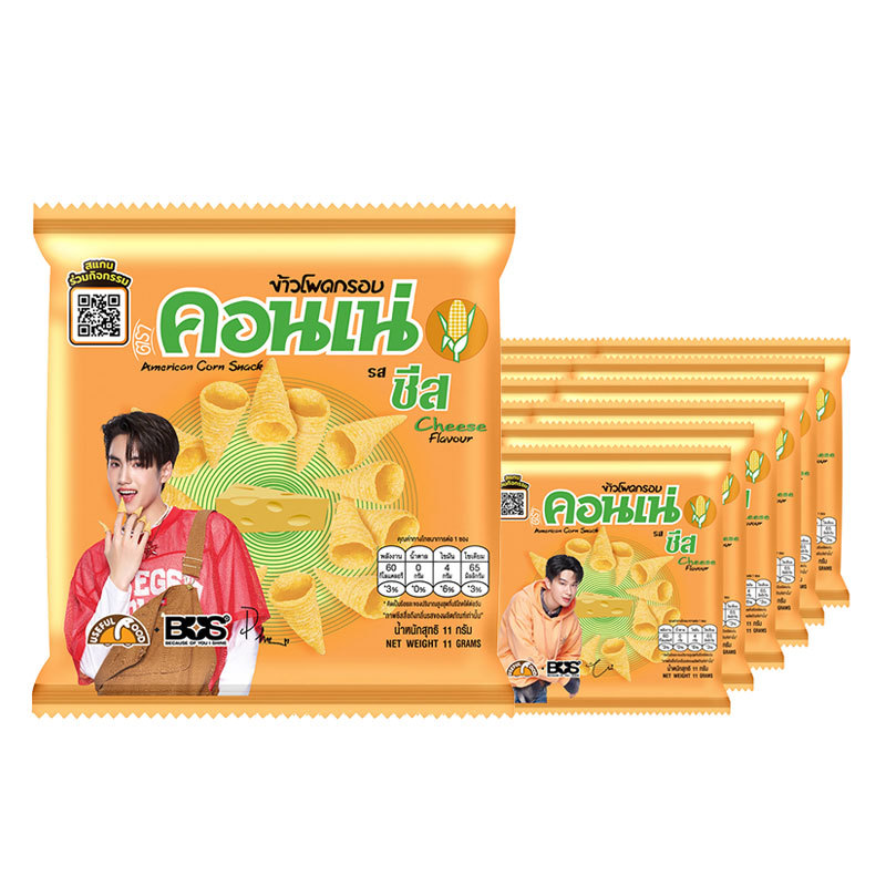 Conne Crispy Corn Cheese Flavor 11 G. x 12