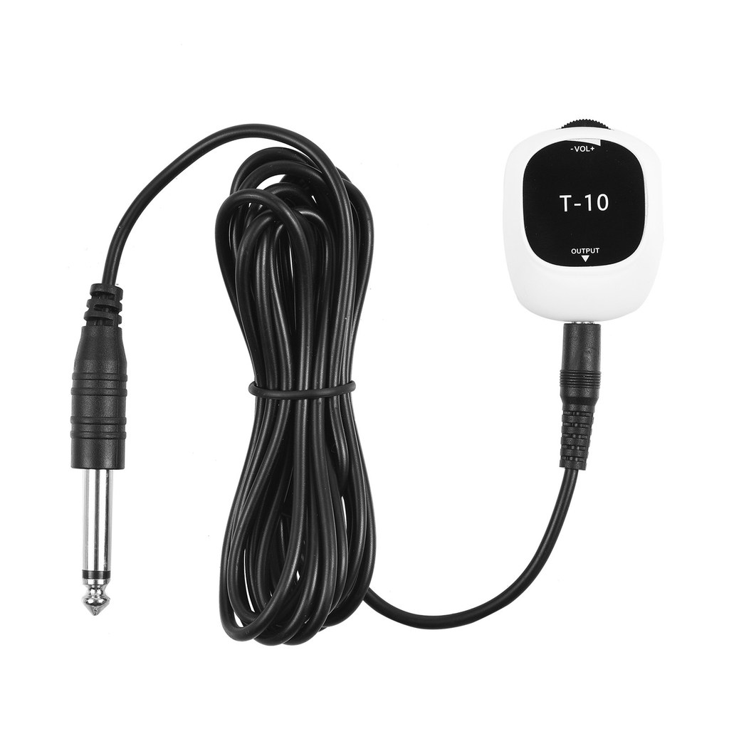 vchoth Piezo Pickup Universal No Drilling Self-adhesive Pick-up 6.5mm Audio Interface for Speaker, Multifunction Guitar