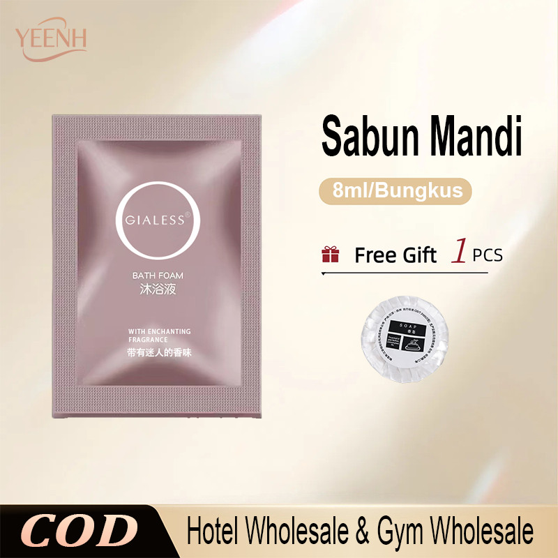 【Wholesale Deal】 Shower Gel Shower Cream Hair & Body Shampoo Sabun Mandi Hotel Essentials 100 Packs