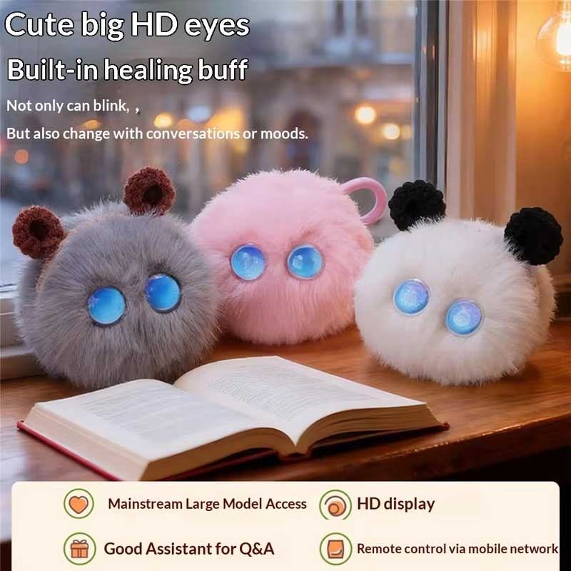 AI Interactive Pet Plush Toy - APP Controlled ChatGPT Companion with Voice Chat, Cuddly Educational Smart Toy Emotional Support