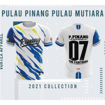 Pulau Pinang Pulau Mutiara Tshirt / Jersey Sublimation / Tshirt Jersey