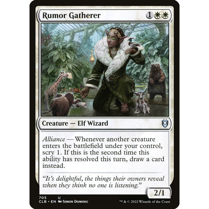 Magic: The Gathering - Commander Legends: Battle for Baldur's Gate - Rumor Gatherer (705)