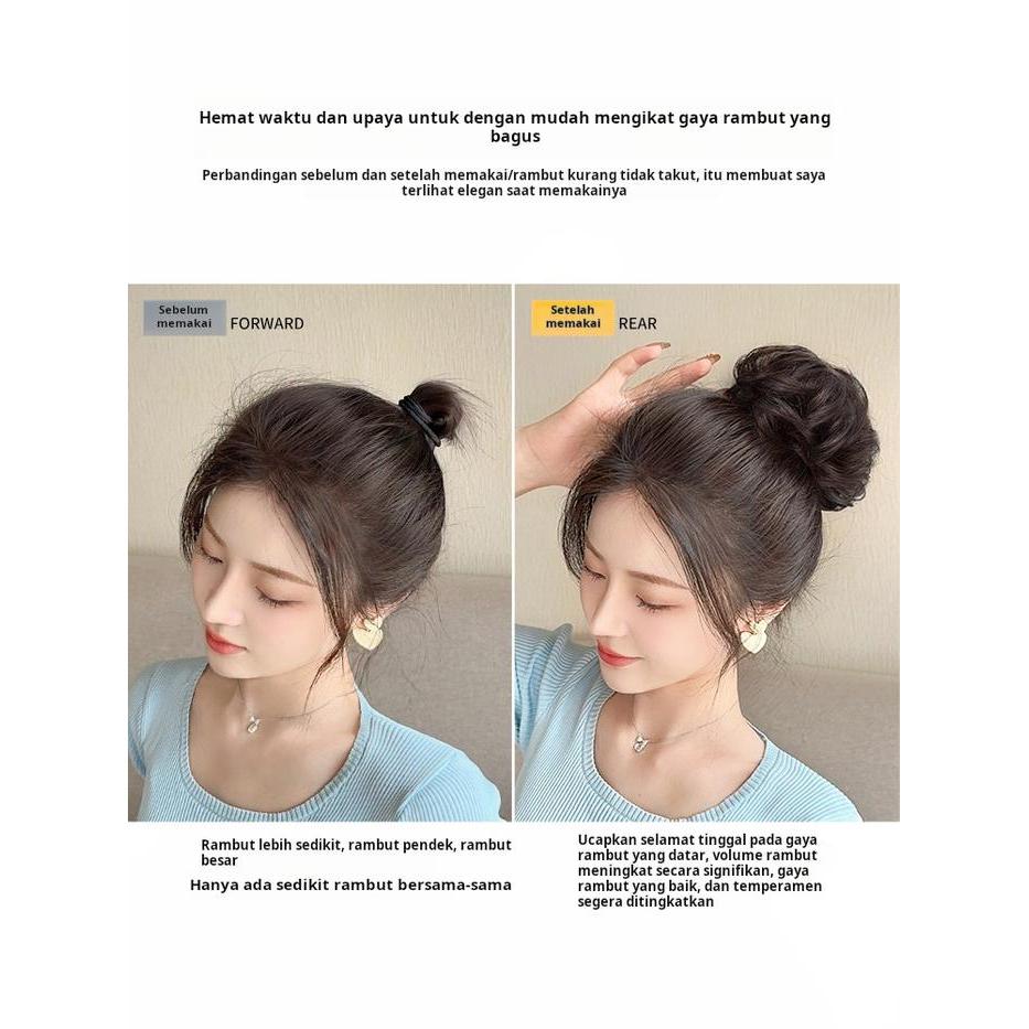 Head pill wig head wig hair band women's hair accessories new lazy coiffure head