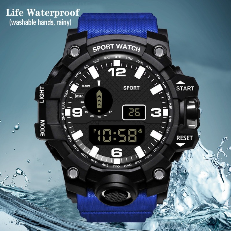 Outdoor Sports Watch Multifunctional Digital Waterproof for Men Women Running Back To School Gift