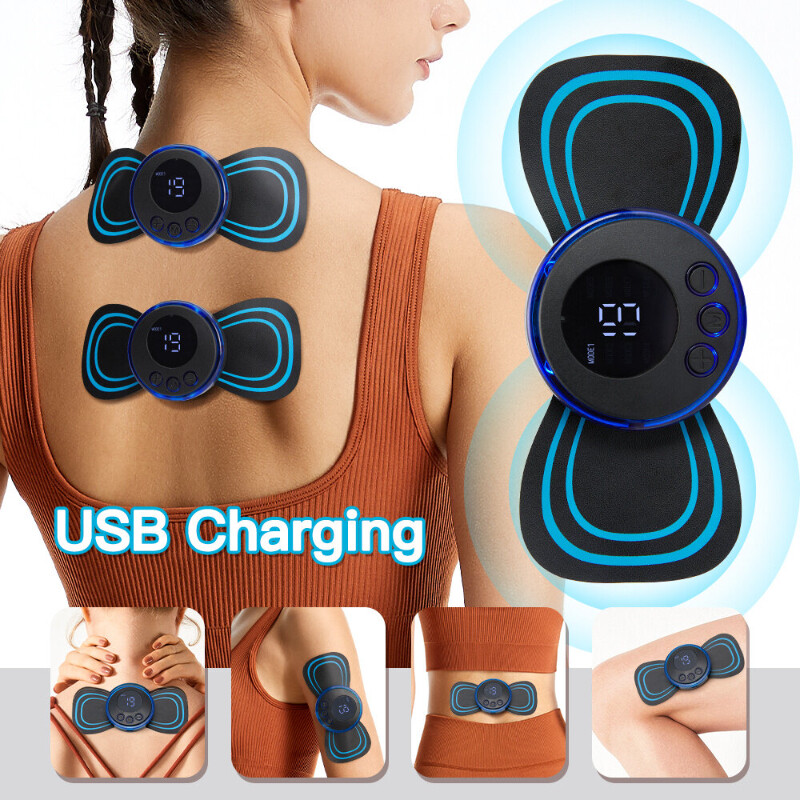 Neck Rechargeable Massager Electric Neck Massage EMS Cervical Vertebra Massage Patch For Muscle Pain Relief