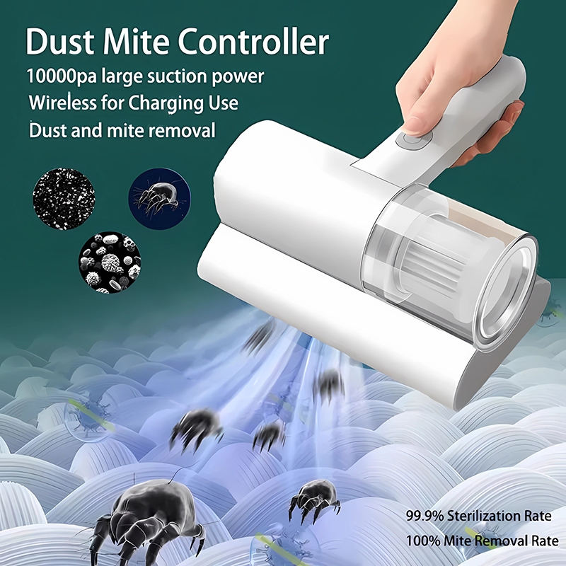 Dust Mite Removal Vacuum Cleaner, Rechargeable Wireless Mites Vaccum Cleaner Or Vacuum For Bed And Sofa