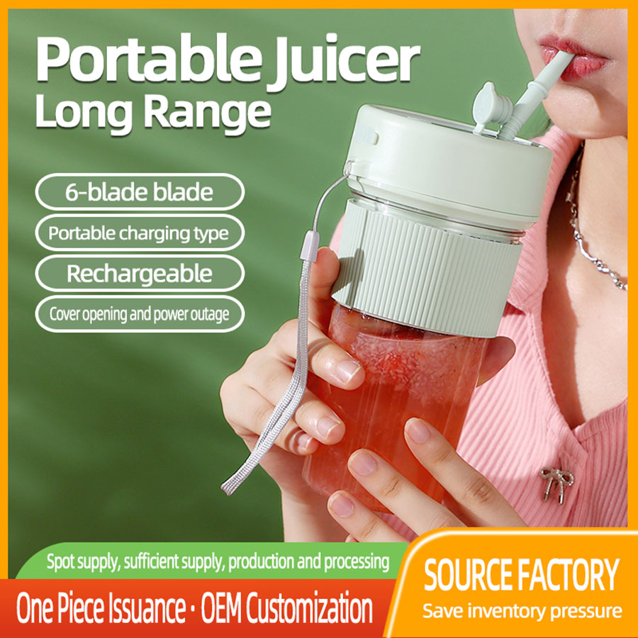 Portable Wireless Blender - Usb Rechargeable Mini Juice Maker For Juices, Milk, Fruits, Veggies & Smoothies On-The-Go，For Travel/Office/Home/Gym