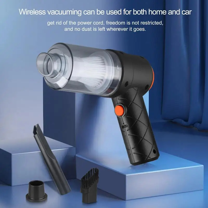 Wireless Car Vacuum Cleaner Cordless Handheld Auto Vacuum Home Car Dual Use Blowing Suction Rechargeable Mini Vacuum Cleaner