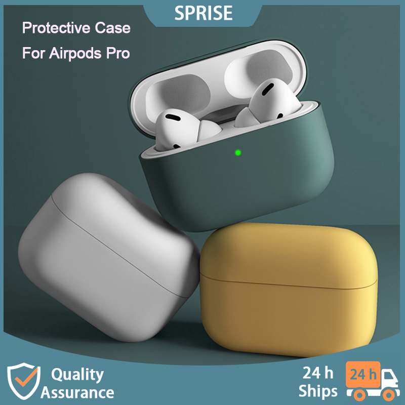 SPRISE Liquid Silicone AirPods Pro Case With Keychain