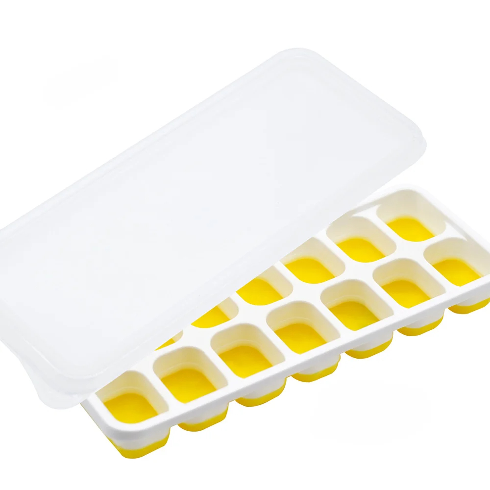 New 14-Cube Silicone Ice Cube Tray - Non-toxic, Durable Maker for Square Ice Blocks for Bars and Pubs. Templat Baru 14 Grid Pembeku Ais Silicone, Acuan Pembeku Ais Kotak, Pembuat Ais Tidak Beracun, Tahan Lama, Pembuat Blok Ais untuk Bar dan Pub