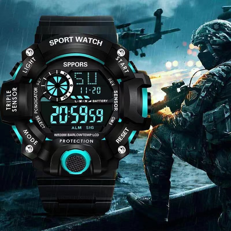 Unisex Electronic Watch Student Luminous Sports Trend Men's Watch Junior High School Students Multifunctional Watch