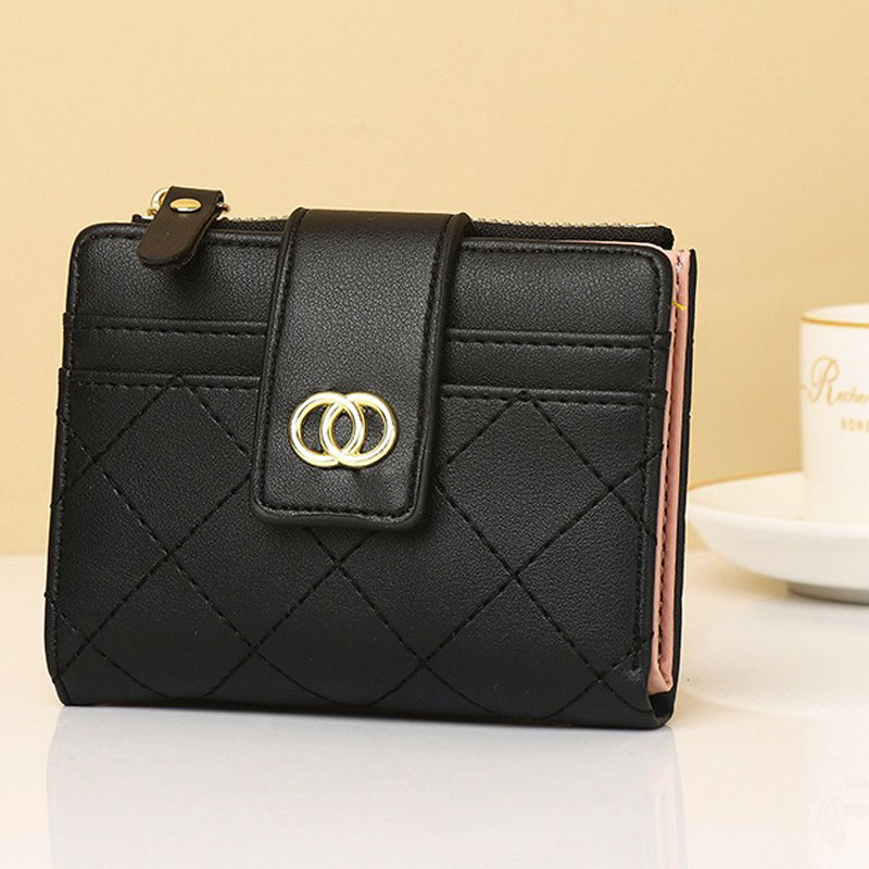 New Luxury Women Short Wallet Lady Purse with Card Holder