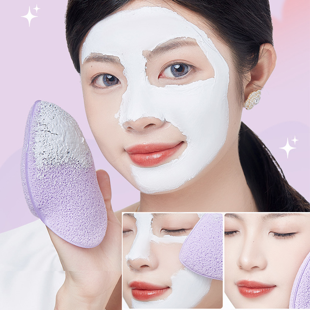  Facial Sponge, Facial Cleansing Pads, Reusable Glove Bath Sponge, Puff Style Exfoliating Pads, for Deep Pore Cleansing