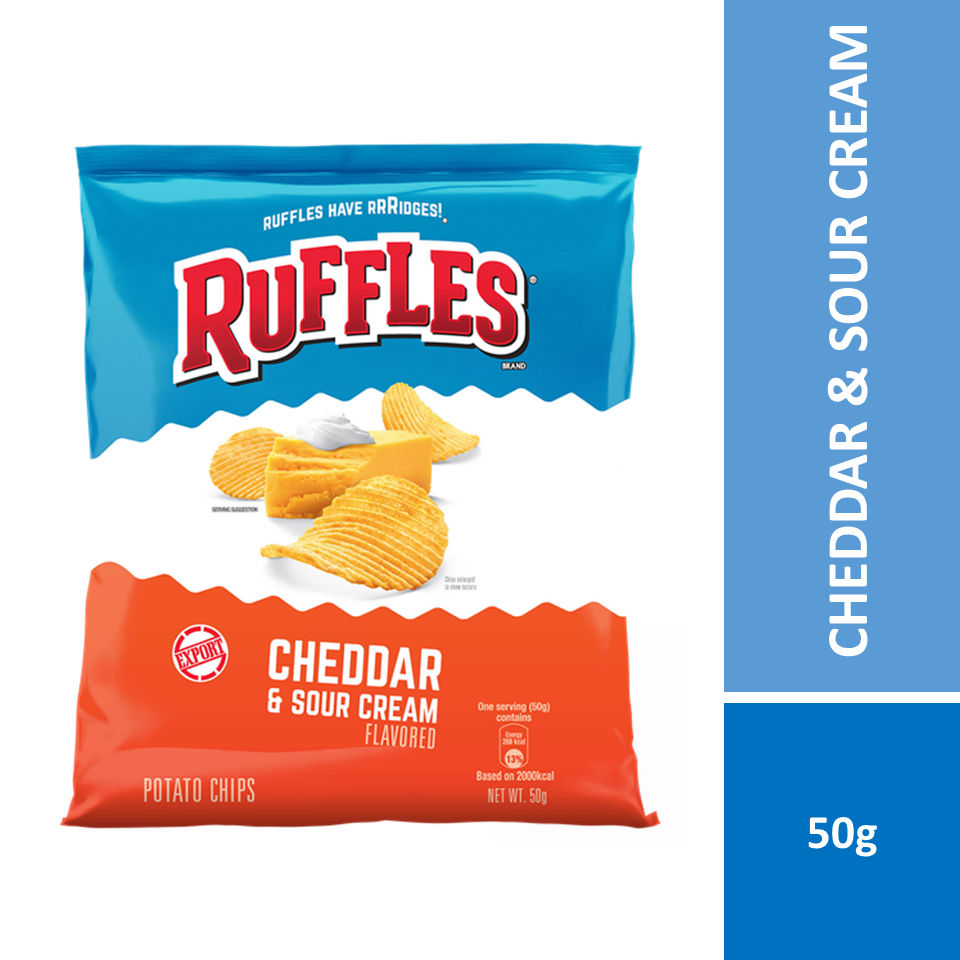 RUFFLES CHEDDAR & SOUR CREAM 50G