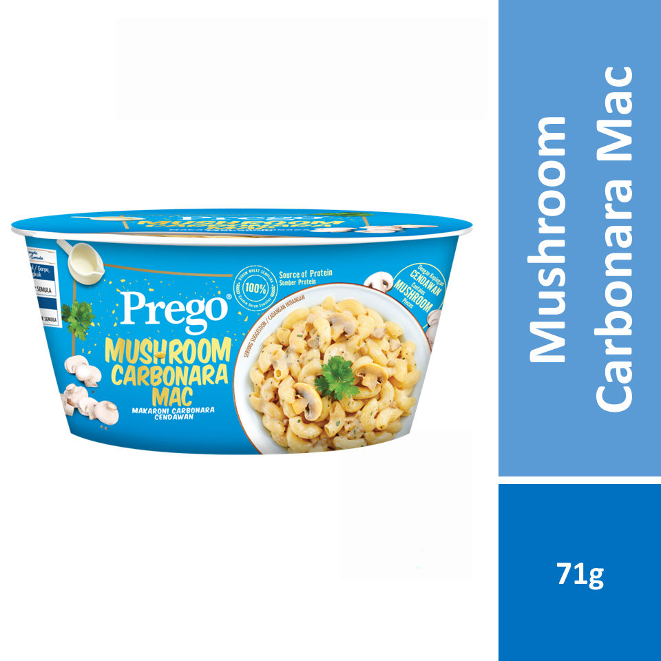 Prego Mushroom Carbonara Mac Instant Pasta 71g