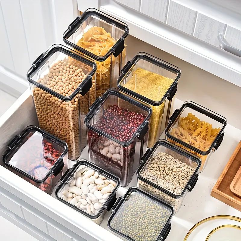 Food Storage Containers with Airtight Lids Freezer Safe, BPA Free Plastic Meal Prep Containers & Kitchen set. Leak proof Lunch Containers-Snacks, Sandwich, Sauces box