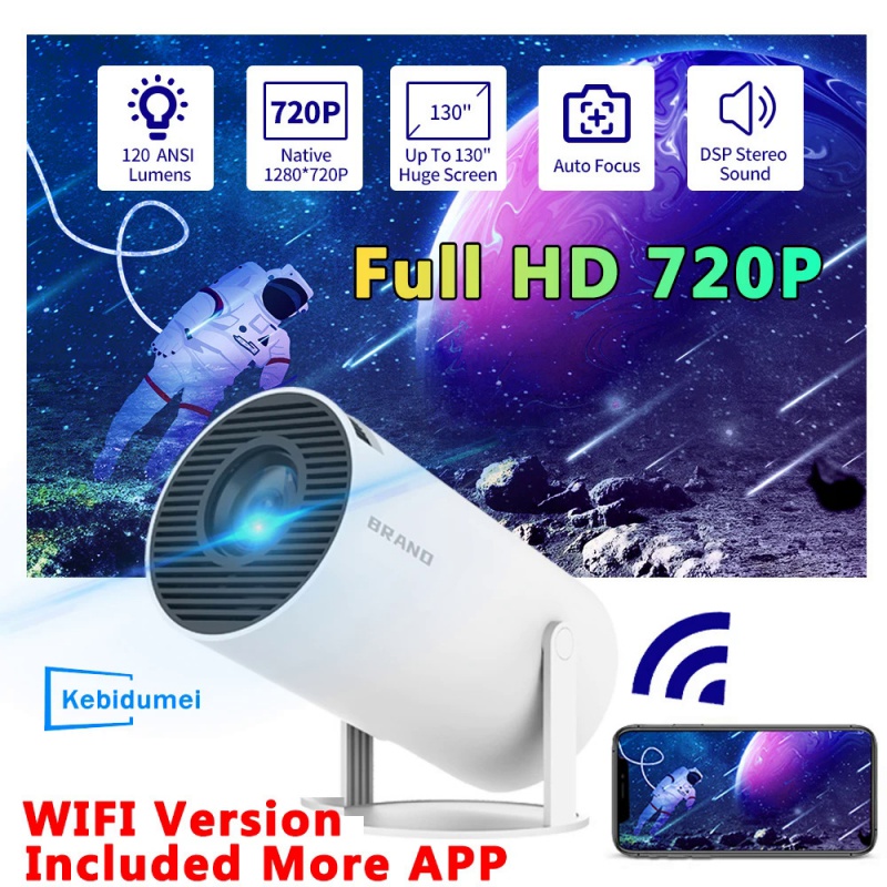 720P 4K WIFI Projector MINI Portable Projector TV Home Theater Cinema HDMI Support Android 1080P For XIAOMI SAMSUNG Mobile Phone