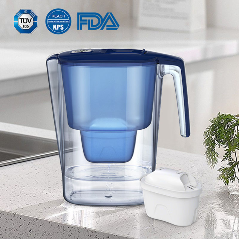 Household water purifier system 3.6L water filter pitcher With filter element, 100L effective filtration for Home kitchen drinking water activated carbon water filter pitchen jug