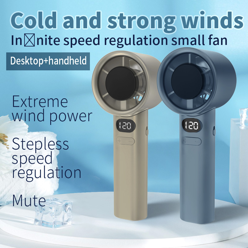 M11 Adjustable Handheld Mini Fan with 120 Speed Levels, USB Charging, Portable Cooling, and Power Display M11 Kipas Mini Tangan Boleh Laras 120 Tahap Pengecasan USB Penyejukan Mudah Alih dengan Paparan Kuasa