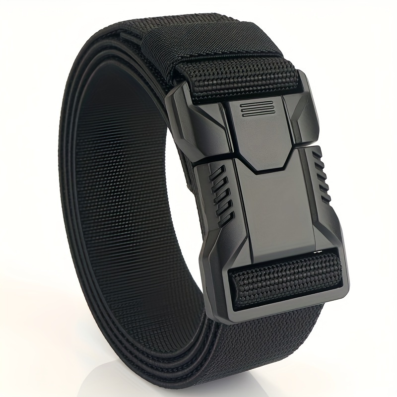 Mens Quick Release Tactical Belt Adjustable Breathable Square Pp Buckle Trendy Durable For Outdoor Sports Daily Wear