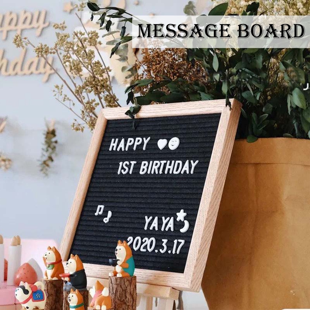 ins handmade felt letter message boardfelt letter boardwooden photo frame props puzzle